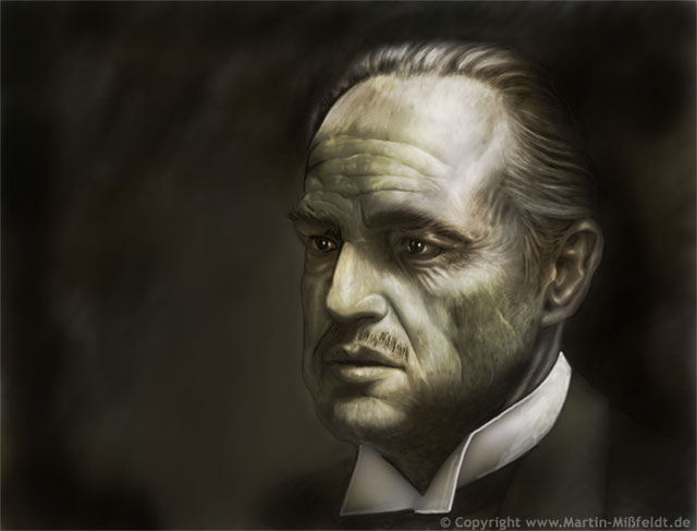 Marlon Brando (als Der Pate)