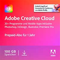Adobe Creative Cloud All Apps | 1 Jahr | PC/Mac | Download