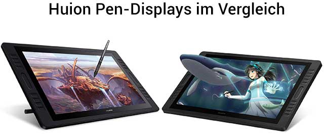 Huion Pen-Displays im Vergleich