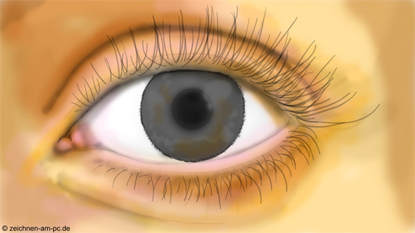 Auge malen mit Photoshop